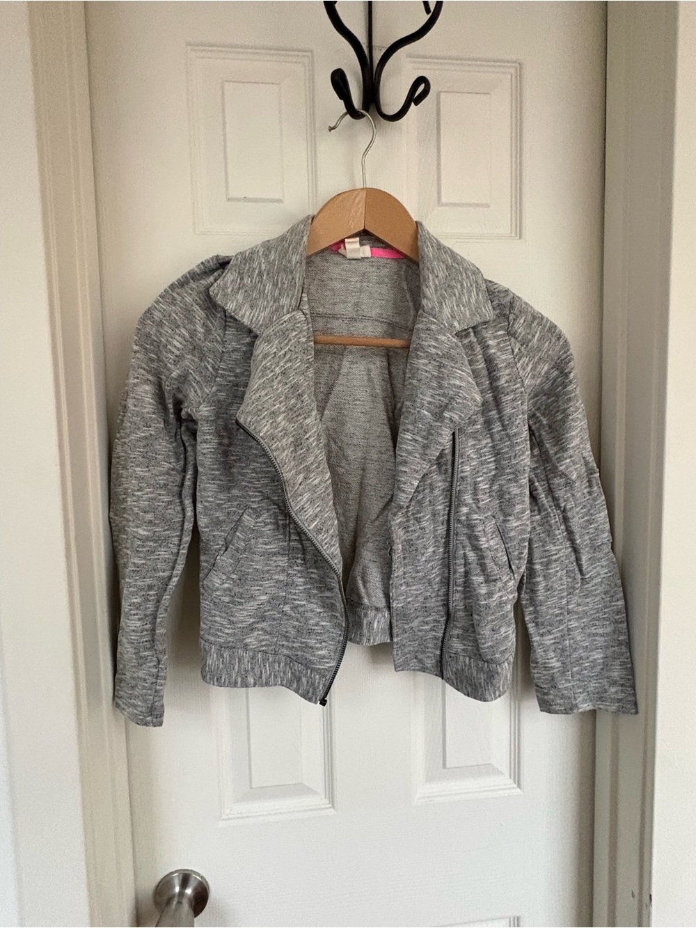 Cat & Jack Gray Open-Front Knit Jacket Cardigan